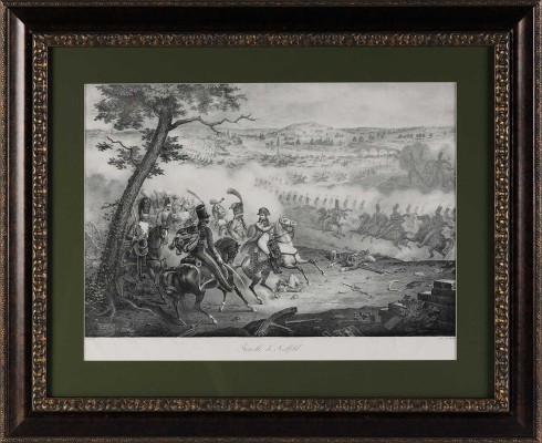 [Битва при Заальфельде]. Bataille de Saalfeld. Lithographie de Charles Motte. Франция, начало XIX в. 